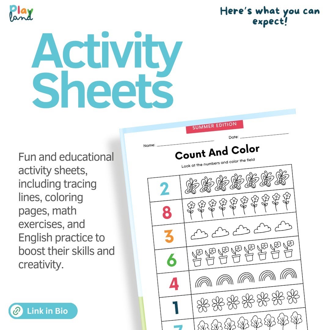 1000+ Free Activity Sheets for Kids (Ages 2–12)