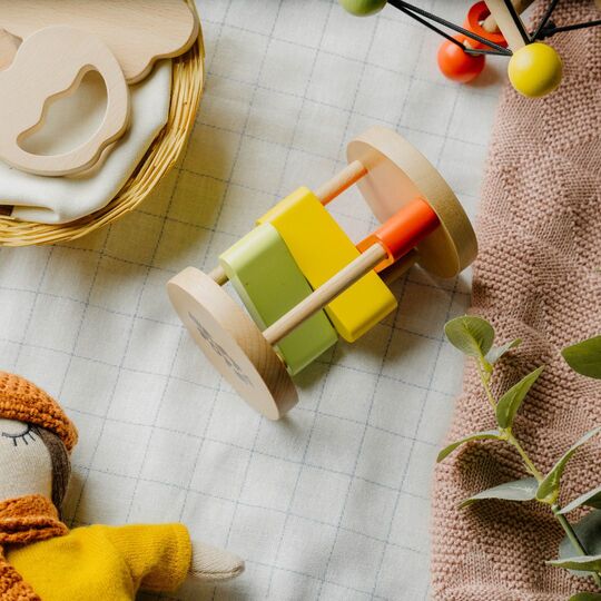 Clacker Toy | Wooden Rattle for Babies