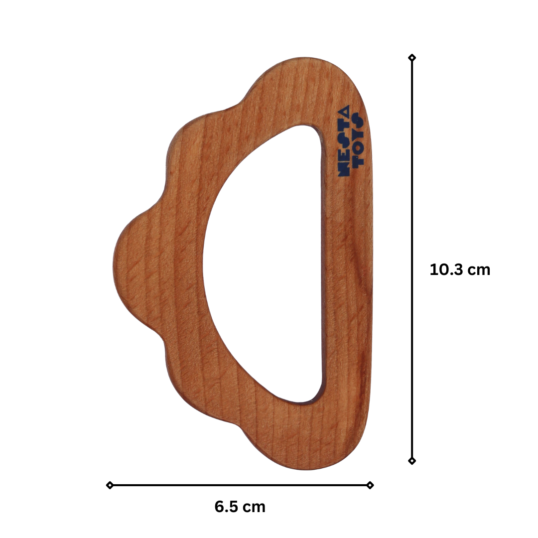 Beech Wooden Cloud Teether  (0-1.5 years)