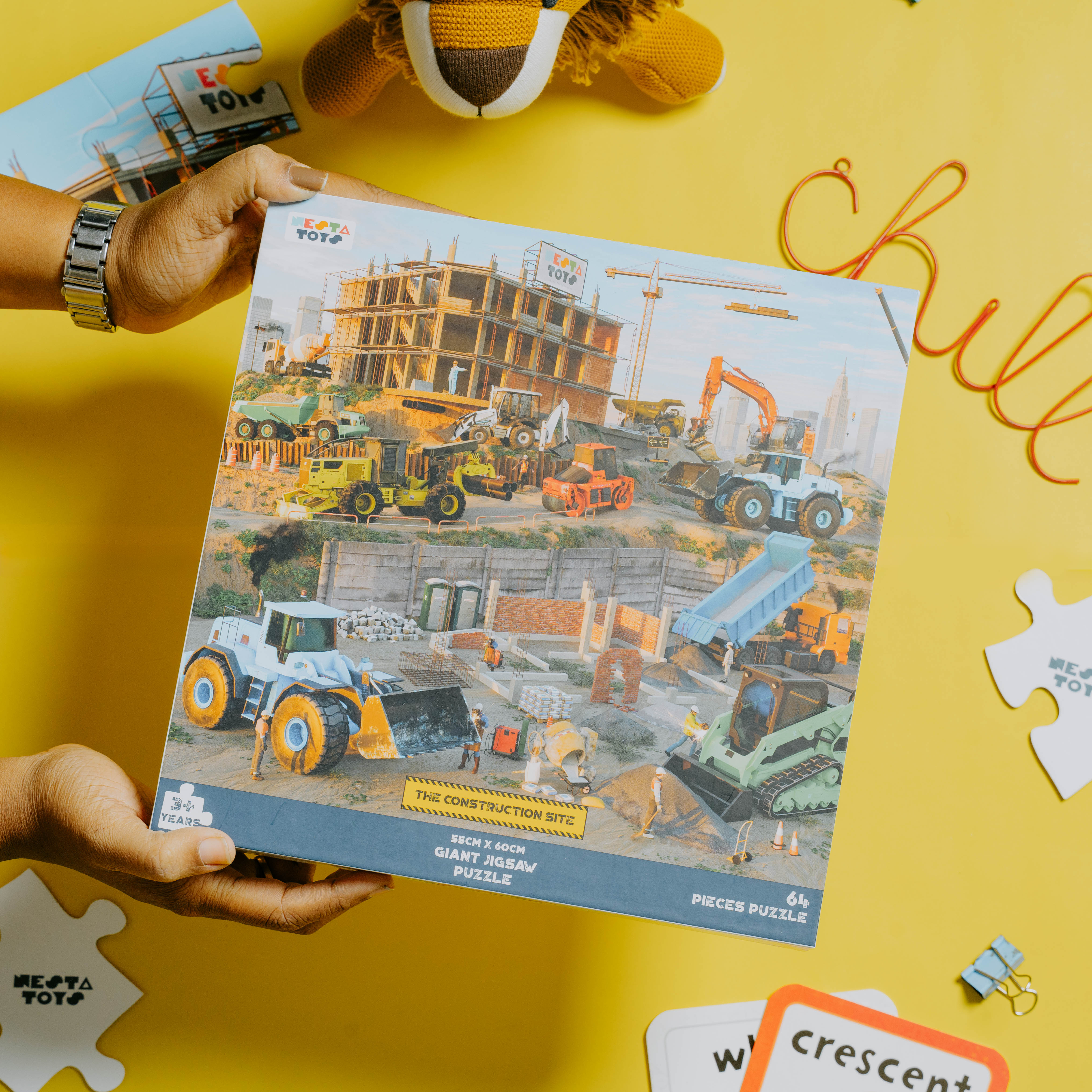 Construction Site Jigsaw Puzzle (64 Pcs)